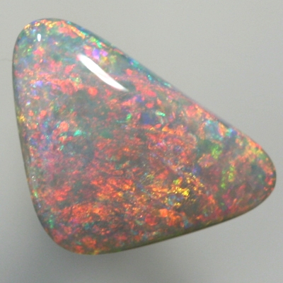 SOLID SEMI BLACK OPAL Burning red fire moves all over the face of this opal